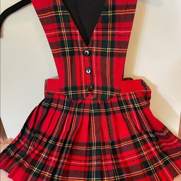 O’Neil of Dublin red plaid skirt vest dress - Picture 5 of 5